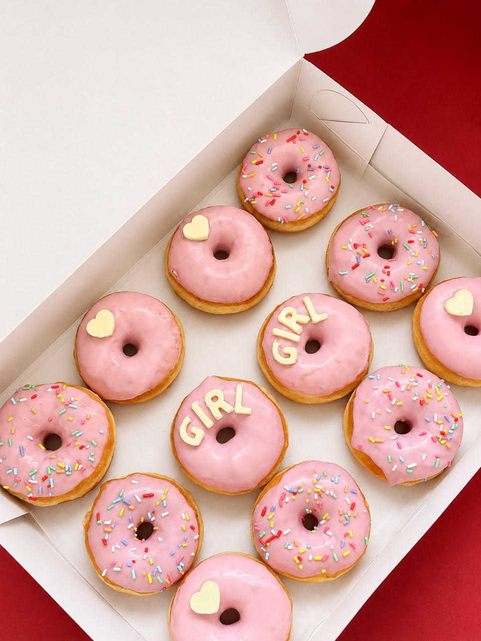 Embalagem de mini donuts personalizados